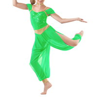 MiDee Costume de danse indienne fille femmes Bollywood compétition classique Performance scène danse tenues tissu lyrique contemporain