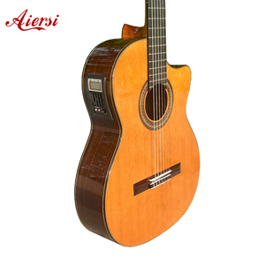 Chitarra Classica Elettrica Aiersi, Interamente in Legno Massello, Artigianato Spagnolo, Strumento Musicale Professionale Fatto a Mano con Pickup - Product Image 1