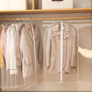 Pvc स्पष्ट सूट बैग धोने योग्य वाटरप्रूफ परिधान बैग लटका हुआ डस्टप्रूफ कपड़ों का भंडारण कवर - Product Image 4