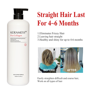 KeraMess Pro crème de traitement des cheveux à la kératine réparation intensive pour salon de coiffure abîmé lissage et démêlage instantané - Product Image 3