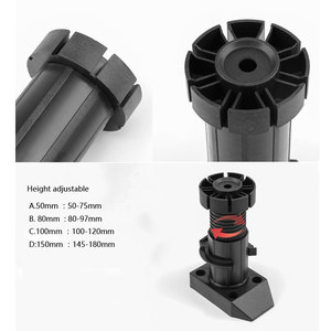 Pieds de meuble réglables en plastique ABS, amovibles - Product Image 4