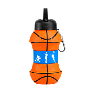 Kids Sports Silicone <b>Water</b> <b>Bottle</b> Collapsible <b>Football</b> Soccer Ball Drinking Cup Leak Proof <b>Water</b> <b>Bottle</b> for School - Product Image 3