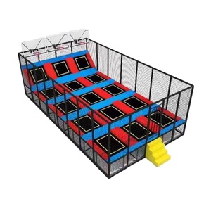 Équipement de terrain de jeux intérieur/extérieur personnalisable Beleqi, matériaux en acier/nylon/PVC/plastique, parc de trampolines pour les centres de villégiature et les centres commerciaux - Product Image 3