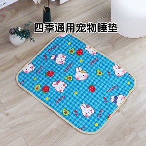 Pet <b>Cooling</b> Mat Ice Silk Rectangle Cartoon Pattern Dog Cat Summer Sleeping <b>Pad</b> - Product Image 4
