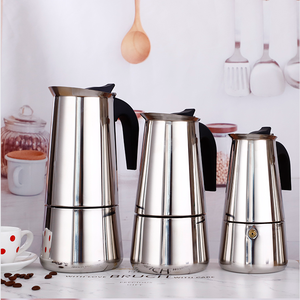 Cafetera Italiana Moderna de Acero Inoxidable para 6 Tazas, Cafetera Espresso para Estufa, Tapa Metálica al Vacío, Aislamiento Térmico, para Uso en Oficina - Product Image 4