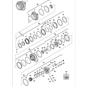 Máy xúc du lịch lắp ráp động cơ 7276538 7440628 thủy lực du lịch động cơ cho <span class=keywords><strong>bobcat</strong></span> T550 t590 t595 - Product Image 1