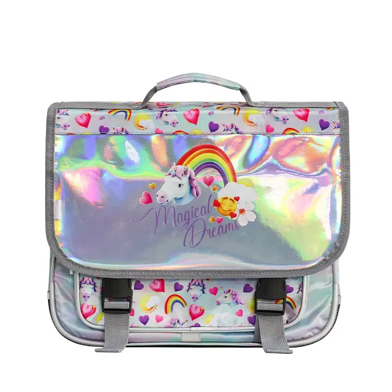 Unicorn Backpack For School Children Rainbow Bag Hard Kids Trendy Waterproof Satchel Grey Satchels School Bags French