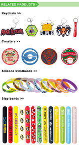 Actividades promocionales Pulseras de silicona Pulseras de goma promocionales impermeables con logotipo personalizado - Product Image 5