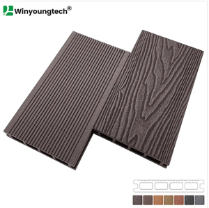 Tự nhiên 3D sâu hạt gỗ Gỗ nhựa <span class=keywords><strong>composite</strong></span> <span class=keywords><strong>WPC</strong></span> decking <span class=keywords><strong>WPC</strong></span> sàn 140*25 mét - Product Image 2