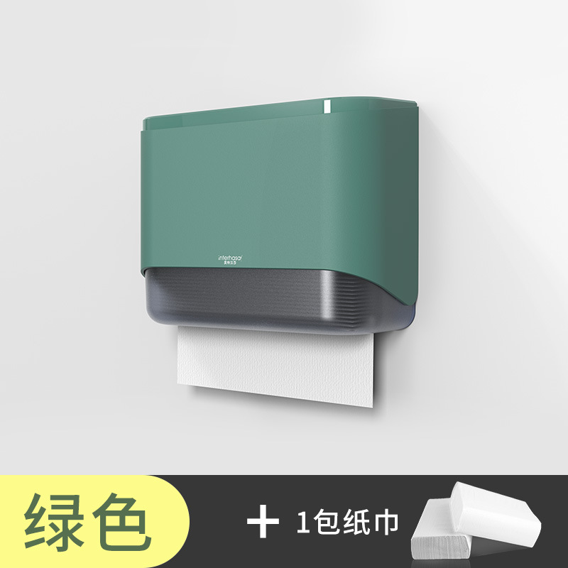 Green* No-drill pack of tissues