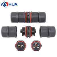 Conector de Cable de Alimentación para Sistema de Agricultura Vertical, 20A M16, 2 Pines, Impermeable IP68, para Lámpara LED