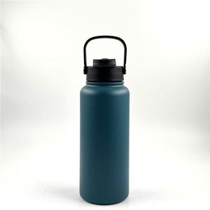 Bouteille d'eau isotherme portable en acier inoxydable de 1 L, gravée avec logo personnalisé, idéale pour les événements de course et de marche – Meilleure vente - Product Image 5