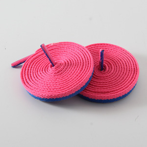 Cordones de Seda Planos Personalizados de 8mm Multicolor para Zapatillas Deportivas Casuales, Venta al por Mayor, Par Individual, Cordones de Colores - Product Image 4