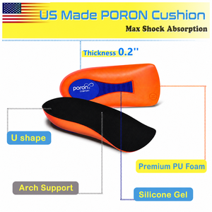 Plantillas con Soporte para el Talón para Fascitis Plantar, para Mujeres y Hombres, con Almohadillas PORON para el <span class=keywords><strong>Dolor</strong></span> <span class=keywords><strong>de</strong></span> Talón, Espolones, Pies Planos y Tendinitis - Product Image 2