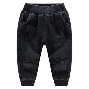 Boutique de vêtements pour enfants, vêtements pour bébés, pantalon pour enfants, jeans en coton noir pour garçons, fabriqué en Chine - Product Image 1
