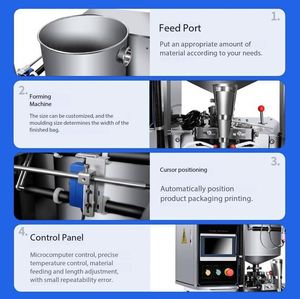 Automatic <b>Liquid</b> Packaging Machine for Granules Sugars <b>Coffee</b> Beans Measures Seals Three Sides for Film Food Packaging - Product Image 5