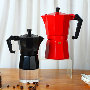 Vente chaude Ensemble de <span class=keywords><strong>cafetière</strong></span> octogonale portable européenne <span class=keywords><strong>Cafetière</strong></span> à expresso italienne Moka Mini en aluminium argenté et plastique <span class=keywords><strong>Cafetière</strong></span> à latte Mocha - Product Image 3