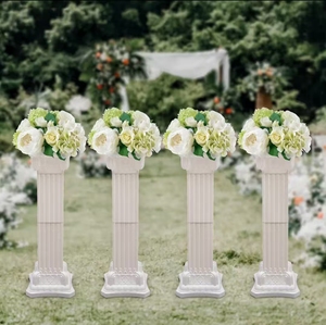 Bán Buôn Đơn Giản Trắng Nhựa Vuông La Mã Cột Cho Đám Cưới Giai Đoạn Đảng Lễ Kỷ niệm Đường Dấu Hiệu Hoa Đứng Đến - Product Image 5
