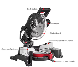 TEH <span class=keywords><strong>Scie</strong></span> circulaire électrique Lame 255mm 1800W Outil de coupe haute puissance pour bois métal plastique - Product Image 2