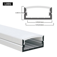 Profilé en aluminium pour bande LED, canal de dissipateur de chaleur en aluminium, extrusion de boîtier de surface en alliage d'aluminium 6063 T5, 23*11,2 mm