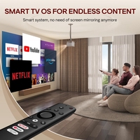 Nouveau projecteur LED portable commercial 2025 avec système Linux, Full HD 1080P, compatible 4K, 8500 lumens pour son stéréo HIFI officiel