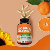 VitaHall OEM Vitamine C liposomale 1600 mg Antioxydant Haute absorption Acide ascorbique liposoluble Capsules de vitamine C Soutien immunitaire