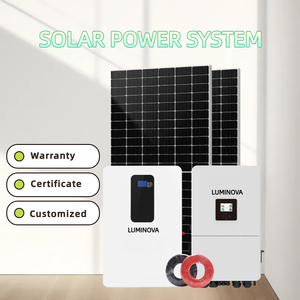 LuminovaSolar Nuevo Conjunto Completo de Sistema de Energía Solar de 10KW, Sistemas de Energía Híbridos Fuera de la Red para Uso Doméstico Luminova-10kw-HS - Product Image 2