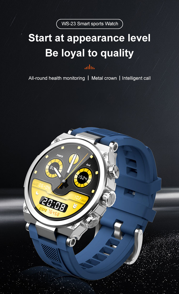 WS-23 Smartwatch AMOLED Display, Fitness Call Tracking