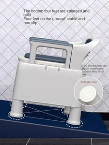 Ensemble de pots de toilette portables en plastique pour adultes chaises de toilette pour personnes âgées - Product Image 5