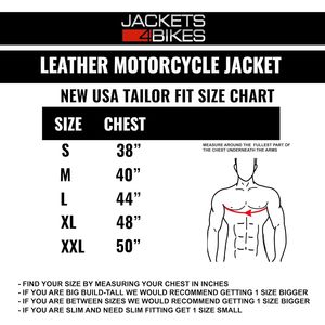 Chaqueta de moto icónica de alta calidad para hombre, forro aislado de cuero de búfalo Premium, cordones laterales clásicos, Cruiser Biker, negro XL - Product Image 6