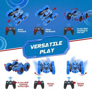 Nouvelle Arrivée EPT - Camion de Course Tout-Terrain Puissant 4x4 à <span class=keywords><strong>Double</strong></span> Face Inversable 360° - <span class=keywords><strong>Voiture</strong></span> Télécommandée Cascadeuse pour Enfants - Product Image 4