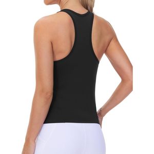 FOXA Racerback Débardeur de sport pour femme, coupe ajustée, sans manches, respirant, pour le yoga - Product Image 1