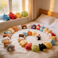 Lot de poupées en peluche mignonnes assorties, faible MOQ, animaux en peluche parfaits pour la vente au détail, le dropshipping, les cadeaux de fête et les cadeaux de vacances