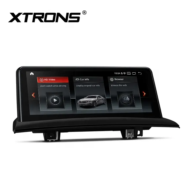 XTRONS Pemutar CD Mobil Android, Layar Sentuh IPS 10.25 ", Mendukung Pemutar CD Mobil Apple & Android Auto untuk BMW X3 E83