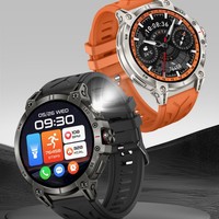 Reloj Inteligente KC89 para Hombre con Llamadas Bluetooth, Linterna, Monitor de Ritmo Cardíaco y Presión Arterial