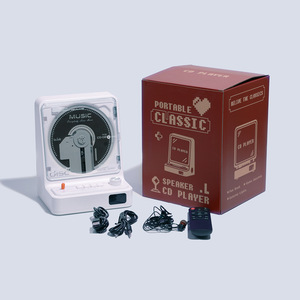 Lecteur CD vertical de bureau, écran LCD, lumière d'ambiance colorée, haut-parleur HiFi intégré, radio FM, lecture USB, idéal pour la maison, directement de l'usine - Product Image 6
