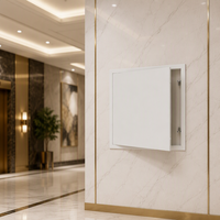 Porte d'inspection invisible au design contemporain en acier galvanisé, panneau d'accès résistant à l'humidité