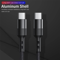 Câble de charge rapide USB C tressé en nylon, cordon de synchronisation de données haute vitesse, câble de chargeur Type C pour téléphone, tablette, smartphone