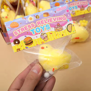 Jouet à presser anti-stress en forme de poussin jaune mignon, pour enfants de 5 à 7 ans, unisexe, en TPE - Product Image 4