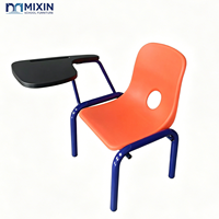 Chaise en polypropylène durable et sécuritaire pour les enfants, avec tablette d'écriture, empilable, pour la maternelle, les élèves du primaire et les salles de classe