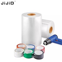 Film rétractable thermique en POF transparent épaissi de qualité alimentaire JIJID, en rouleau, emballage en plastique souple PVC pour thé et cosmétiques