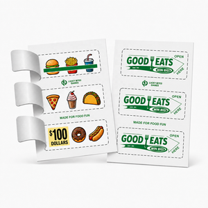 Billets à gratter personnalisés en papier pour la création de plans de jeu et de récompenses, cartes à ouvrir pour restaurants, food trucks et collectes de fonds - Product Image 6