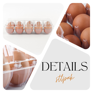 กล่องพลาสติกใสสำหรับใส่ไข่6 8 12 15 16 30รูกล่องไข่สั่งทำถาดใส่ไข่ - Product Image 5