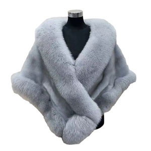 Sciarpa da donna senza maniche nuova pelliccia <span class=keywords><strong>di</strong></span> <span class=keywords><strong>visone</strong></span> e volpe Patchwork cappotti invernali per donna pelliccia cappotto Punk - Product Image 1