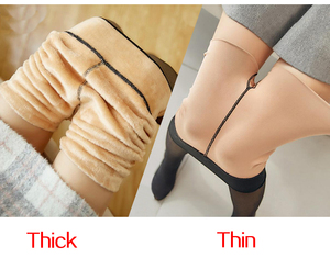 1 paire de <span class=keywords><strong>collants</strong></span> chauds transparents pour femmes <span class=keywords><strong>collants</strong></span> d'hiver en <span class=keywords><strong>polaire</strong></span> pour femmes <span class=keywords><strong>collants</strong></span> épais transparents doublés de <span class=keywords><strong>polaire</strong></span> chaude - Product Image 5