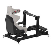Simulador de Vuelo VR, Plataforma de Simulación de Carreras, Simulador de Conducción de Juegos de Carreras, Cabina de Simulación 4040 40120 Kit Negro, Marcos de Aluminio 4080