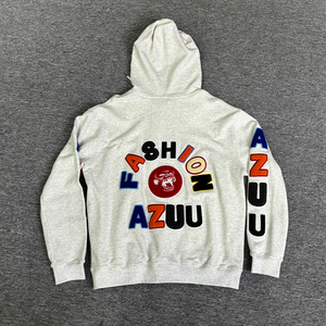 Prix usine personnalisé imprimé hommes à capuche surdimensionné 100% coton lourd à capuche vintage lavage à l'acide sweats à capuche pour homme - Product Image 3