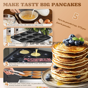 Machine à <span class=keywords><strong>Crêpes</strong></span> <span class=keywords><strong>Électrique</strong></span> Antiadhésive Professionnelle, <span class=keywords><strong>Crêpière</strong></span> Hollandaise Commerciale Personnalisée, Machine à Mini Pancakes <span class=keywords><strong>Électrique</strong></span> - Product Image 6