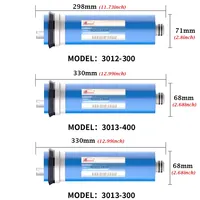 Système de filtration et de purification d'eau par osmose inverse (RO) avec membrane de remplacement 50/75/100/200/300/600 GPD pour le traitement de l'eau potable