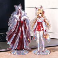 Support publicitaire en acrylique transparent personnalisé, découpé sur mesure, effet brillant, pour filles, thème anime